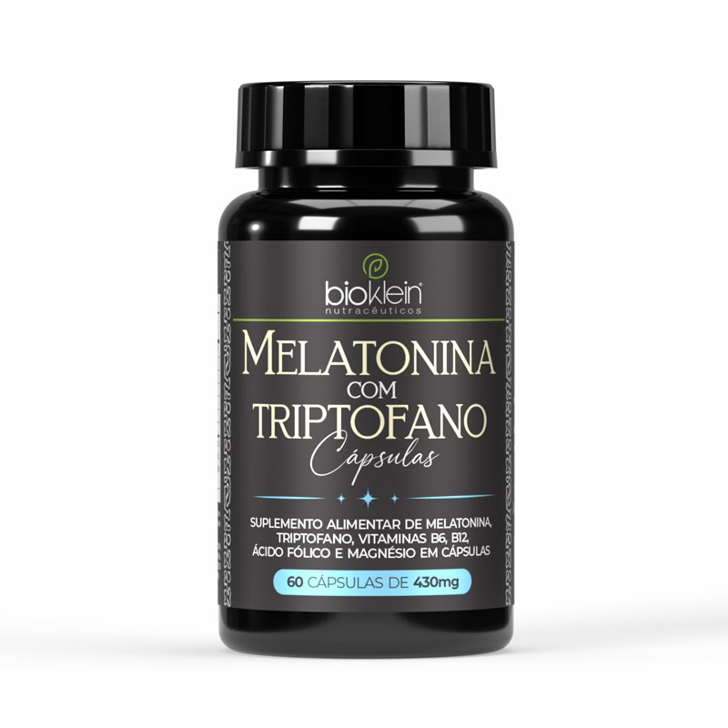 MELATONINA COM TRIPTOFANO - 60 Cápsulas de 430mg