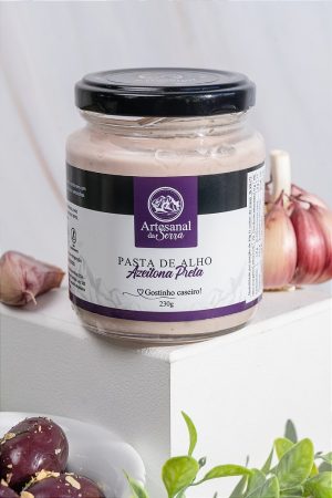 Pasta de Alho com Azeitonas Pretas Chilenas